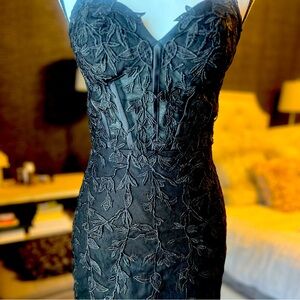 Lavetir Black Corset Mini Dress